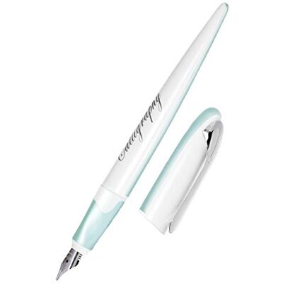 Online Kalligrafie-Füller, Schönschreibfüller Air Pastel Blau, breite Kalligraphie-Feder in Strichstärke 1,4 mm, für Standard-Tintenpatronen oder Konverter, inkl. Kombipatrone blau Online Kalligrafie-Füller, Schönschreibfüller Air Pastel Blau, breite Kalligraphie-Feder in Strichstärke 1,4 mm, für Standard-Tintenpatronen oder Konverter, inkl. Kombipatrone blau