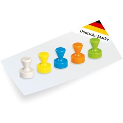 MAUL Neodym Kegelmagnet Ø12x16mm (10 Stück) Magnet für Magnettafel, Whiteboard, Büro, Kühlschrank Magnete stark mit 1,5 kg Haftkraft Magnete in modernem Design Bunt Klassische Farben MAUL Neodym Kegelmagnet Ø12x16mm (10 Stück) Magnet für Magnettafel, Whiteboard, Büro, Kühlschrank Magnete stark mit 1,5 kg Haftkraft Magnete in modernem Design Bunt Klassische Farben