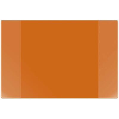 VELOFLEX Schreibtischunterlage VELOCOLOR 40 x 60 cm Orange Mit Kalender und seitlichen Einstecktaschen, transparenter Antireflex-Schutzfolie, rutschfest und abwischbar VELOFLEX Schreibtischunterlage VELOCOLOR 40 x 60 cm Orange Mit Kalender und seitlichen Einstecktaschen, transparenter Antireflex-Schutzfolie, rutschfest und abwischbar