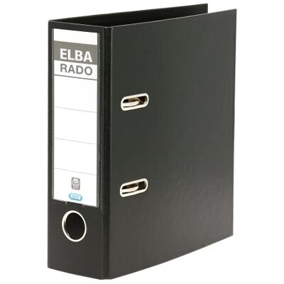 Elba Ordner A5, Kunststoff, rado plast, hoch 7,5 cm breit, schwarz Elba Ordner A5, Kunststoff, rado plast, hoch 7,5 cm breit, schwarz