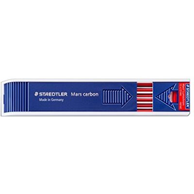 Staedtler 204-2 Farbmine Mars Lumochrom, Etui mit 12 Farbminen, rot Staedtler 204-2 Farbmine Mars Lumochrom, Etui mit 12 Farbminen, rot