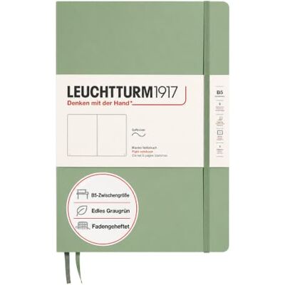LEUCHTTURM1917 363929 Notizbuch Composition (B5), Softcover, 123 nummerierte Seiten, Salbei, Blanko LEUCHTTURM1917 363929 Notizbuch Composition (B5), Softcover, 123 nummerierte Seiten, Salbei, Blanko