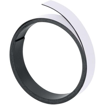 Franken Magnetband, 100 cm x 15 mm, beschriftbar, zuschneidbar, weiß, M803 09 Franken Magnetband, 100 cm x 15 mm, beschriftbar, zuschneidbar, weiß, M803 09