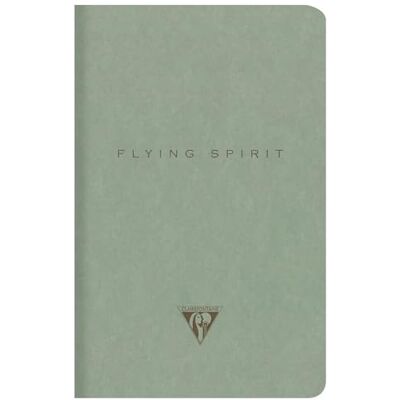 Clairefontaine 107506C Notizheft Kladde Flying Spirit, mit Fadenbindung 11x17cm, 48 Blatt 90g elfenbeinfarbig, liniert, Graugrün sortiert, 1 Stück Clairefontaine 107506C Notizheft Kladde Flying Spirit, mit Fadenbindung 11x17cm, 48 Blatt 90g elfenbeinfarbig, liniert, Graugrün sortiert, 1 Stück