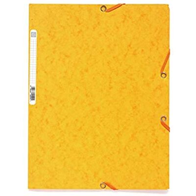 Exacompta 55509E 25er Premium Einschlagmappen. Aus extra starkem Colorspan-Karton mit 3 Innenklappen und 2 Gummizügen DIN A4 gelb Sammelmappe Dokumentenmappe für Büro und Schule Exacompta 55509E 25er Premium Einschlagmappen. Aus extra starkem Colorspan-Karton mit 3 Innenklappen und 2 Gummizügen DIN A4 gelb Sammelmappe Dokumentenmappe für Büro und Schule