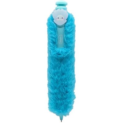 Idena Kugelschreiber mit Plüsch, Flauschiger blauer Stift ein Stück mit Muschel-Clip, Niedlicher Schreibspaß für Kinder, Teenager & Büro Idena Kugelschreiber mit Plüsch, Flauschiger blauer Stift ein Stück mit Muschel-Clip, Niedlicher Schreibspaß für Kinder, Teenager & Büro