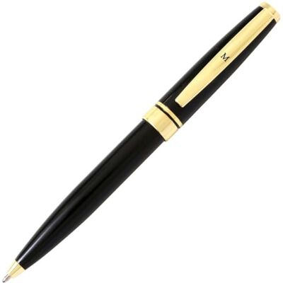 DRAEGER Die carterie 76000826 Kugelschreiber Einziehbar Serie Black & Gold mit Botschaft auf Clip M DRAEGER Die carterie 76000826 Kugelschreiber Einziehbar Serie Black & Gold mit Botschaft auf Clip M