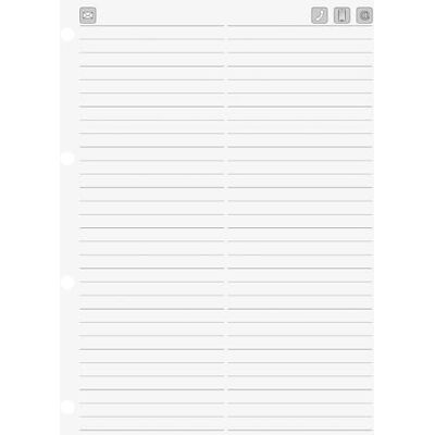 BRUNNEN Telefonringbuch Ergänzblätter, A5, weiß BRUNNEN Telefonringbuch Ergänzblätter, A5, weiß