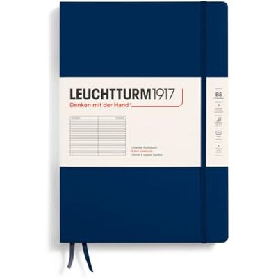 LEUCHTTURM1917 366179 Notizbuch Composition (B5), Hardcover, 219 nummerierte Seiten, Marine, Liniert LEUCHTTURM1917 366179 Notizbuch Composition (B5), Hardcover, 219 nummerierte Seiten, Marine, Liniert