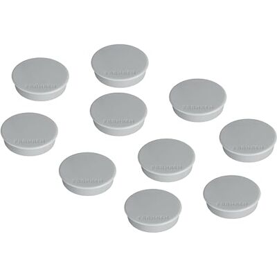 Franken Magnete Rund, 10 Stück, Hochwertige Haftmagnete für Büro, Haushalt, Werkstatt, ideal für Whiteboards, Kühlschrank, Plantafeln oder Schaukästen, 38 mm, Grau, HM38 12 Franken Magnete Rund, 10 Stück, Hochwertige Haftmagnete für Büro, Haushalt, Werkstatt, ideal für Whiteboards, Kühlschrank, Plantafeln oder Schaukästen, 38 mm, Grau, HM38 12