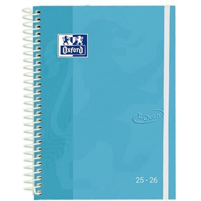 Oxford Touch Kalender 2025/2026, Wochenansicht, extra fester Einband, A5 (15 x 21 cm), Spanisch, Pastellblau Oxford Touch Kalender 2025/2026, Wochenansicht, extra fester Einband, A5 (15 x 21 cm), Spanisch, Pastellblau