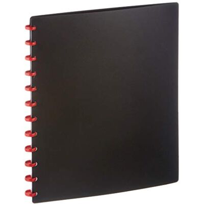 Durable Duralook Easy Ringmappe (20 Sichthüllen, aus PP, für A4, 260 x 310 mm) schwarz, 242601 Durable Duralook Easy Ringmappe (20 Sichthüllen, aus PP, für A4, 260 x 310 mm) schwarz, 242601