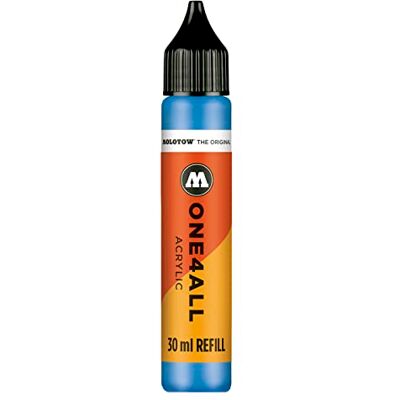 Molotow ONE4ALL Refill Acryl, Farbe 230 schock blau 30 ml, Nachfülltinte für Permanentmarker Molotow ONE4ALL Refill Acryl, Farbe 230 schock blau 30 ml, Nachfülltinte für Permanentmarker