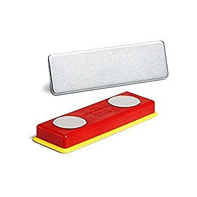 Durable Magnet Set und Metallplättchen, 10 Stück, rot/gelb, 891700 Durable Magnet Set und Metallplättchen, 10 Stück, rot/gelb, 891700