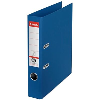 Esselte DIN A4 Ordner, 100% Recycelter Karton, 50 mm Rückenbreite, 627572, Blau Esselte DIN A4 Ordner, 100% Recycelter Karton, 50 mm Rückenbreite, 627572, Blau