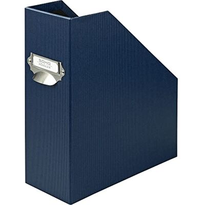 Rössler SOHO Stehsammler A4 Stehsammler Pappe aus stabilem Karton Büro Organizer Schreibtisch Organizer Zeitschriftenhalter 315 x 260 x 115 mm 1 Stück Farbe: Blau Navy Rössler SOHO Stehsammler A4 Stehsammler Pappe aus stabilem Karton Büro Organizer Schreibtisch Organizer Zeitschriftenhalter 315 x 260 x 115 mm 1 Stück Farbe: Blau Navy