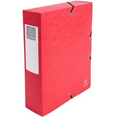 Exacompta Archivbox Exabox A4 Rücken 8 cm rot Exacompta Archivbox Exabox A4 Rücken 8 cm rot