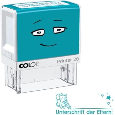 COLOP NIO School Motivationsstempel „Unterschrift der Eltern“ Selbstfärbender Lehrerstempel Abdruckfarbe Fresh Mint (Blau) 38 x 14 mm Ideal für Grundschule & Hausaufgaben Grundschule COLOP NIO School Motivationsstempel „Unterschrift der Eltern“ Selbstfärbender Lehrerstempel Abdruckfarbe Fresh Mint (Blau) 38 x 14 mm Ideal für Grundschule & Hausaufgaben Grundschule