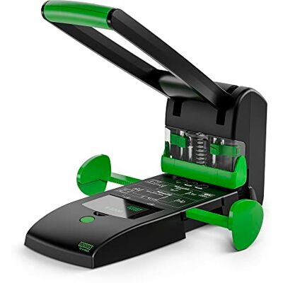 Novus B 2200 re+new Blocklocher, 200 Blatt, schwarz-grün Zwei- und Vierfach-Lochung, Vollmetallgerät mit Kunststoffummantelung aus 71% recyceltem Kunststoff Novus B 2200 re+new Blocklocher, 200 Blatt, schwarz-grün Zwei- und Vierfach-Lochung, Vollmetallgerät mit Kunststoffummantelung aus 71% recyceltem Kunststoff