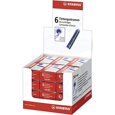 STABILO Tintenpatronen zum Nachfüllen Refill blau (löschbar) 24x 6er Pack STABILO Tintenpatronen zum Nachfüllen Refill blau (löschbar) 24x 6er Pack