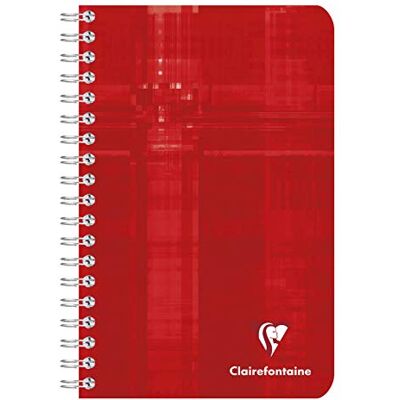 Clairefontaine 68600C Packung mit 5 Notizbücher mit Spiralbindung, 11 x 17 cm, blanko, 90 g, 90 Blatt, farbig sortiert, 1 Pack Clairefontaine 68600C Packung mit 5 Notizbücher mit Spiralbindung, 11 x 17 cm, blanko, 90 g, 90 Blatt, farbig sortiert, 1 Pack