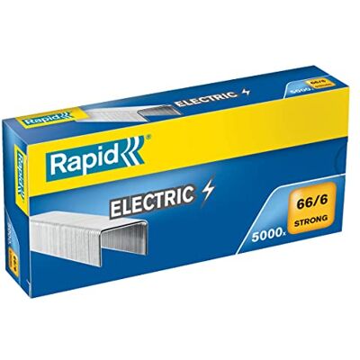 Rapid 24867800 Heftklammern 66/6mm Strong, verzinkt, 5000 Stück Rapid 24867800 Heftklammern 66/6mm Strong, verzinkt, 5000 Stück