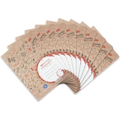 LANDRÉ Schulheft A4 Recycling, 16 Blatt, Lineatur 7, kariert, 10 Stück LANDRÉ Schulheft A4 Recycling, 16 Blatt, Lineatur 7, kariert, 10 Stück