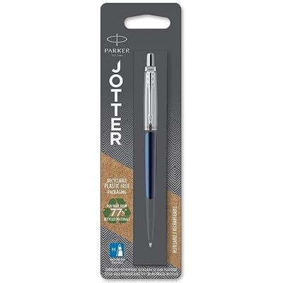 Parker Jotter Kugelschreiber Royal Blue Mittlere Spitze Blaue Tinte Parker Jotter Kugelschreiber Royal Blue Mittlere Spitze Blaue Tinte