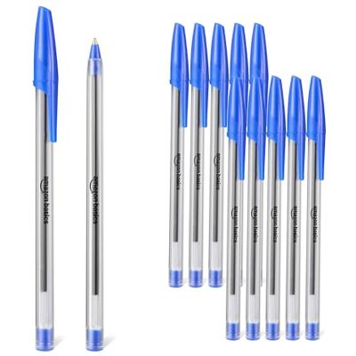 Amazon Basics Kugelschreiber-Set, Heimbüro, Schule, 1,0mm, Blau, 12er-Pack Amazon Basics Kugelschreiber-Set, Heimbüro, Schule, 1,0mm, Blau, 12er-Pack
