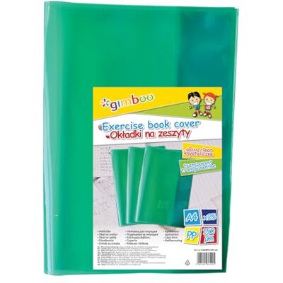 gimboo Hefthüllen Heftumschläge/ 25 Stück 25er Packung/DIN A4/ Extra-Stark 150 my aus PP/Grün Transparent Klar/Kristallklar/Heftschoner für Schulhefte/Buchumschlag gimboo Hefthüllen Heftumschläge/ 25 Stück 25er Packung/DIN A4/ Extra-Stark 150 my aus PP/Grün Transparent Klar/Kristallklar/Heftschoner für Schulhefte/Buchumschlag