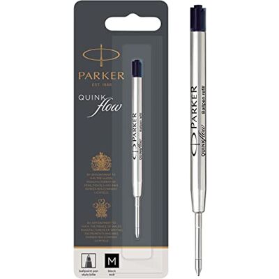 Parker Kugelschreibermine mittlere Spitze schwarze QUINKflow Tinte 1 Ersatzmine für Kugelschreiber Parker Kugelschreibermine mittlere Spitze schwarze QUINKflow Tinte 1 Ersatzmine für Kugelschreiber