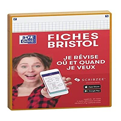 Oxford Révision 2.0 Packung mit 50 Schallplattenkarten A5 (14,8 x 21 cm) Kleine Quadrate auf beiden Seiten Oranger Rahmen (Verpackung kann variieren) Oxford Révision 2.0 Packung mit 50 Schallplattenkarten A5 (14,8 x 21 cm) Kleine Quadrate auf beiden Seiten Oranger Rahmen (Verpackung kann variieren)