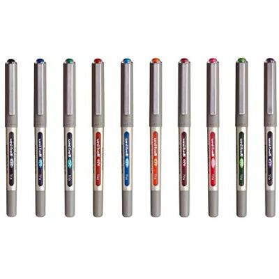 uni-ball Uni Mitsubishi Pencil – 10 Eye-Fineliner UB-157 – Tintenroller mit Flüssigtinte – Spitze 0,7 mm – Schreiben Medium – Sortiment von 8 verschiedenen Farben uni-ball Uni Mitsubishi Pencil – 10 Eye-Fineliner UB-157 – Tintenroller mit Flüssigtinte – Spitze 0,7 mm – Schreiben Medium – Sortiment von 8 verschiedenen Farben