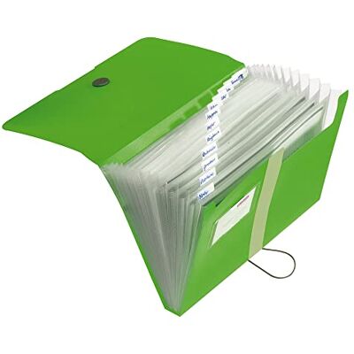 Herlitz easy orga to go Fächermappe mit 12 dehnbaren Fächern, hellgrün Herlitz easy orga to go Fächermappe mit 12 dehnbaren Fächern, hellgrün