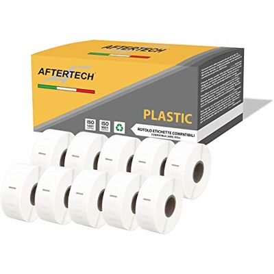 Aftertech 10x11352PLAST Etikettmaschine - Kompatibel, Neu, 25x54mm, Schwarz auf Weiß Aftertech 10x11352PLAST Etikettmaschine - Kompatibel, Neu, 25x54mm, Schwarz auf Weiß