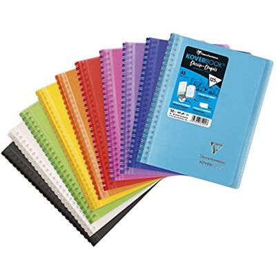 Clairefontaine 361201C Spiralbuch Koverbook Zeichen/Skizzen – A5 14,8 x 21 cm – 100 Seiten – Zeichenpapier extra weiß 125 g – Einband Polypropylen Farbe zufällig Clairefontaine 361201C Spiralbuch Koverbook Zeichen/Skizzen – A5 14,8 x 21 cm – 100 Seiten – Zeichenpapier extra weiß 125 g – Einband Polypropylen Farbe zufällig