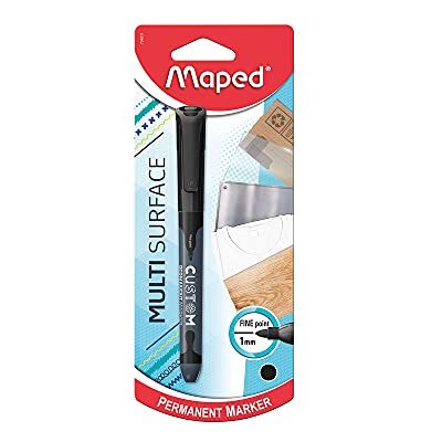 Maped Custom Permanent-Marker, dünn, 1 mm, Schwarz, 1 Stück Maped Custom Permanent-Marker, dünn, 1 mm, Schwarz, 1 Stück