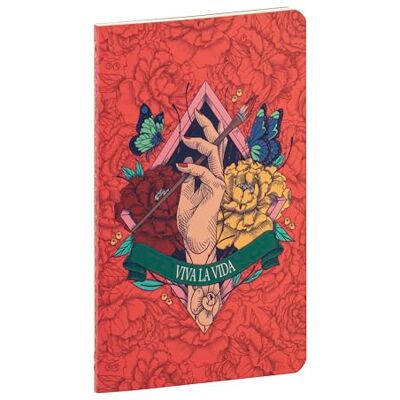 Clairefontaine 116211C Notizbuch Heft Frida Kahlo, mit Fadenbindung 9x14cm, 48 Blatt, liniert 90g elfenbein, sortiert, 1 Stück Clairefontaine 116211C Notizbuch Heft Frida Kahlo, mit Fadenbindung 9x14cm, 48 Blatt, liniert 90g elfenbein, sortiert, 1 Stück