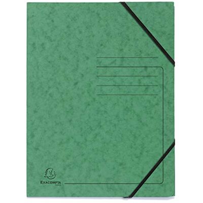 Exacompta 25 Gummizugmappen ohne Klappen bedruckt 355 g/m² grün Exacompta 25 Gummizugmappen ohne Klappen bedruckt 355 g/m² grün