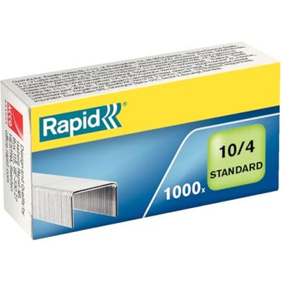 Rapid Heftklammern No. 10, 10/4 mm, Standard, verzinkt, 20 x 1000 Stück, 24862900 Rapid Heftklammern No. 10, 10/4 mm, Standard, verzinkt, 20 x 1000 Stück, 24862900
