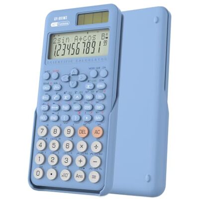 NEWYES Wissenschaftlicher Taschenrechner, 401 Funktionen 2 Line Display Schulrechner mit Schutztcase für Junior, Mittel und Student NEWYES Wissenschaftlicher Taschenrechner, 401 Funktionen 2 Line Display Schulrechner mit Schutztcase für Junior, Mittel und Student
