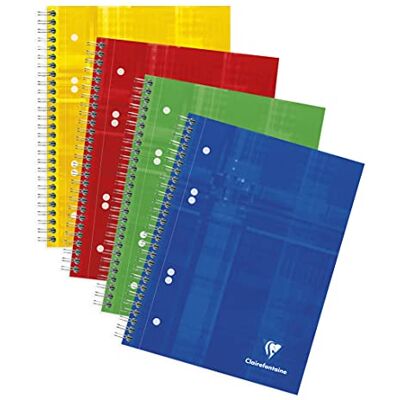 Clairefontaine 8570C Heft / Collegeblock DIN A5+, 16x21cm, 6-fach gelocht, 80 Blatt blanko 90g, farbig sortiert, 1 Stück Clairefontaine 8570C Heft / Collegeblock DIN A5+, 16x21cm, 6-fach gelocht, 80 Blatt blanko 90g, farbig sortiert, 1 Stück