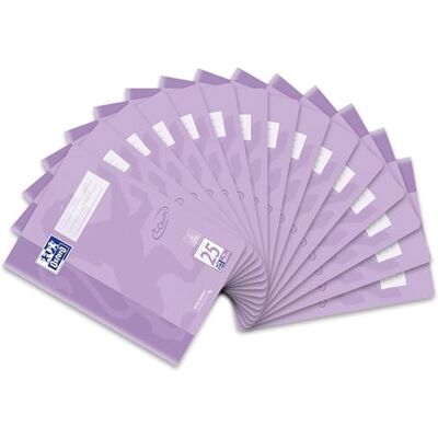 Oxford Schulheft A4 Touch, 16 Blatt, Lineatur 25, liniert, pastell flieder, 15 Stück Oxford Schulheft A4 Touch, 16 Blatt, Lineatur 25, liniert, pastell flieder, 15 Stück