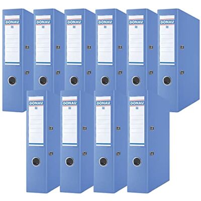 OFFICER PRODUCTS DONAU Premium Ordner Breit 10er Pack/DIN A4 / 7,5 cm / 10 Stück/Blau/Kunststoffbezug PP/Carton Papier Schlitzordner Büroordner Aktenordner Ringordner/Grünen Punkt OFFICER PRODUCTS DONAU Premium Ordner Breit 10er Pack/DIN A4 / 7,5 cm / 10 Stück/Blau/Kunststoffbezug PP/Carton Papier Schlitzordner Büroordner Aktenordner Ringordner/Grünen Punkt