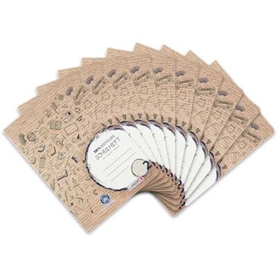 LANDRÉ Schulheft A4 Recycling, 16 Blatt, Lineatur 2, liniert, 10 Stück LANDRÉ Schulheft A4 Recycling, 16 Blatt, Lineatur 2, liniert, 10 Stück