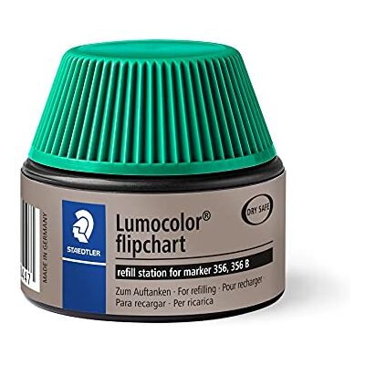 Staedtler Lumocolor 488 56 Nachfüllstation – Grün, 30 ml Für Flipchart Marker 356 & 356 B – schreibbereit in Minuten – Art.-Nr. 488 56-5 Staedtler Lumocolor 488 56 Nachfüllstation – Grün, 30 ml Für Flipchart Marker 356 & 356 B – schreibbereit in Minuten – Art.-Nr. 488 56-5