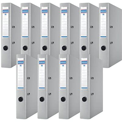 OFFICER PRODUCTS DONAU Premium Ordner Schmal 10er Pack/DIN A4 / 5 cm / 10 Stück/Grau/Kunststoffbezug PP/Carton Papier Schlitzordner Büroordner Aktenordner Ringordner/Grünen Punkt OFFICER PRODUCTS DONAU Premium Ordner Schmal 10er Pack/DIN A4 / 5 cm / 10 Stück/Grau/Kunststoffbezug PP/Carton Papier Schlitzordner Büroordner Aktenordner Ringordner/Grünen Punkt