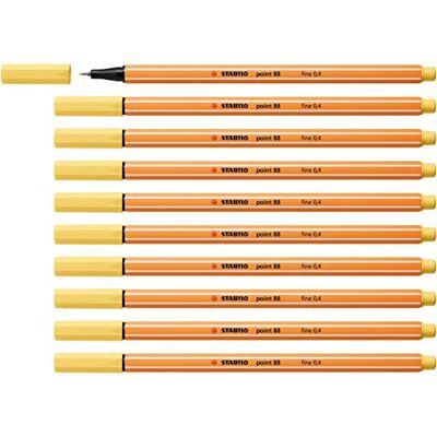 STABILO Fineliner point 88-10er Pack hellgelb STABILO Fineliner point 88-10er Pack hellgelb