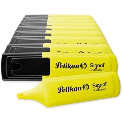 Pelikan Textmarker Signal, 10 x Leucht-Gelb, 10 Stück, mit Keilspitze Textmarker Signal, 10 x Leucht-Gelb, 10 Stück, mit Keilspitze Pelikan Textmarker Signal, 10 x Leucht-Gelb, 10 Stück, mit Keilspitze Textmarker Signal, 10 x Leucht-Gelb, 10 Stück, mit Keilspitze