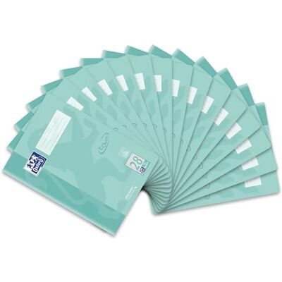 Oxford Schulheft A4 Touch, 16 Blatt, Lineatur 28, kariert, pastell grün, 15 Stück Oxford Schulheft A4 Touch, 16 Blatt, Lineatur 28, kariert, pastell grün, 15 Stück